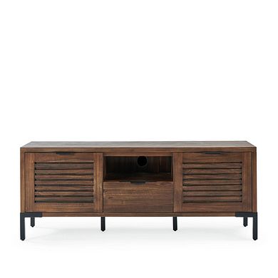 Detroit Solid Hardwood and Metal Large TV Unit
