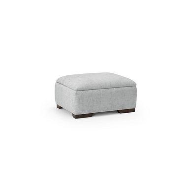 Dewsbury Storage Footstool in Milo Silver Fabric