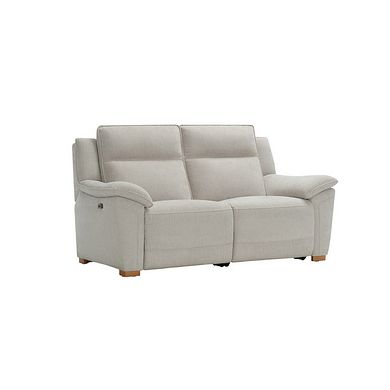 Dune 2 Seater Electric Recliner with Power Headrest Sofa in Amigo Dove Fabric