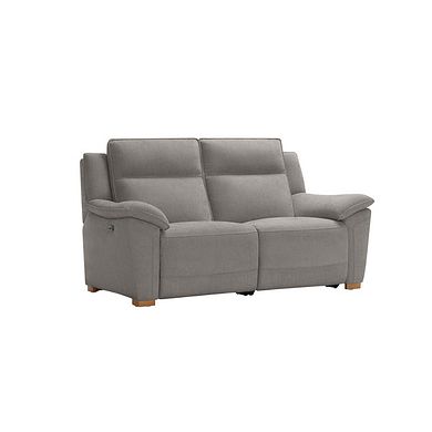Dune 2 Seater Electric Recliner Sofa in Amigo Granite Fabric