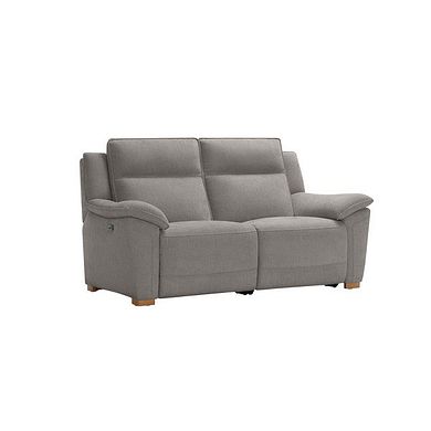 Dune 2 Seater Electric Recliner with Power Headrest Sofa in Amigo Granite Fabric