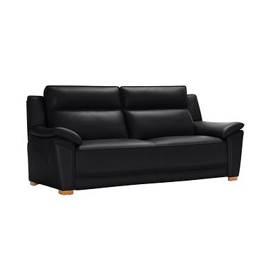 Dune 3 Seater Sofa in Midnight Leather