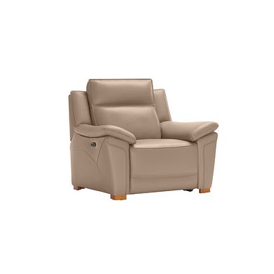 Dune Electric Recliner Armchair in Pink Leather