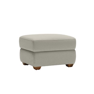 Dune Storage Footstool in Sense Light Grey Fabric