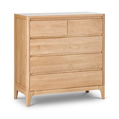 Durham Natural Oak 5 Drawer Chest