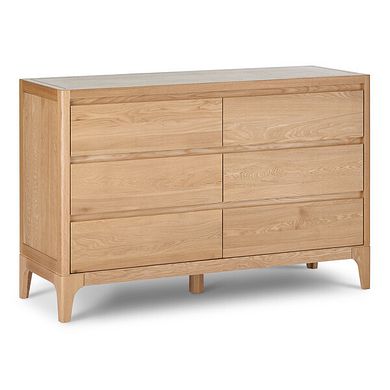 Durham Natural Oak 6 Drawer Chest
