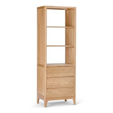 Durham Natural Oak Open Shelving Unit