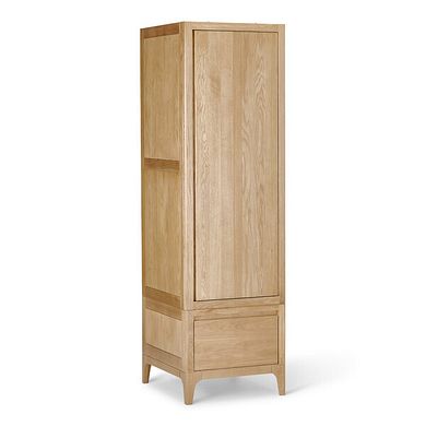 Durham Natural Oak Single Wardrobe