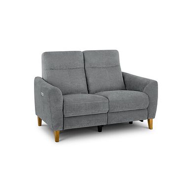 Dylan 2 Seater Electric Recliner Sofa in Amigo Granite Fabric