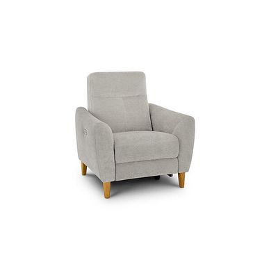 Dylan Electric Recliner Armchair in Amigo Dove Fabric