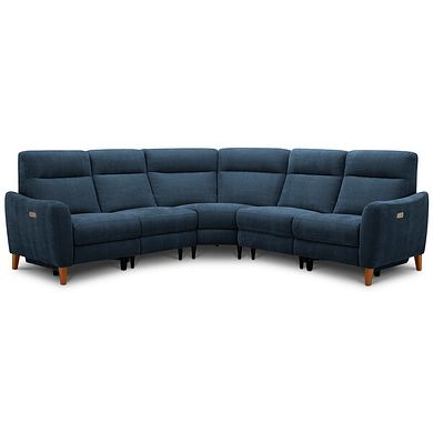 Dylan Large Corner Power Recliner Sofa in Amigo Navy Fabric