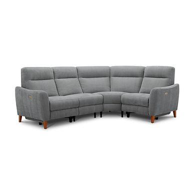Dylan Left Hand Corner Power Recliner Sofa in Amigo Granite Fabric
