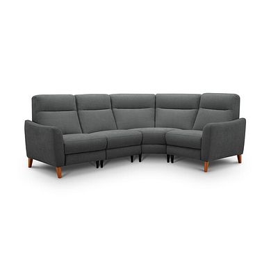 Dylan Left Hand Corner Sofa in Darwin Charcoal Fabric