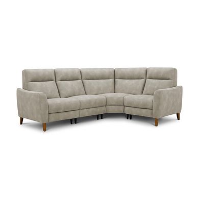 Dylan Left Hand Corner Sofa in Oxford Beige Fabric