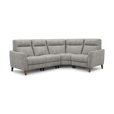 Dylan Left Hand Corner Sofa in Oxford Grey Fabric