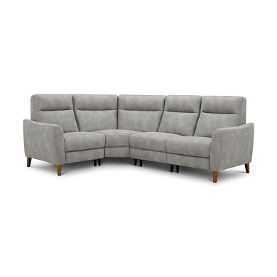Dylan Left Hand Corner Sofa in Oxford Grey Fabric
