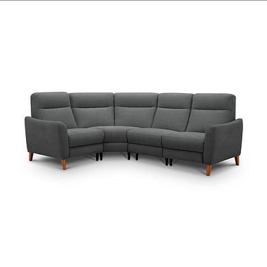 Dylan Right Hand Corner Sofa in Darwin Charcoal Fabric