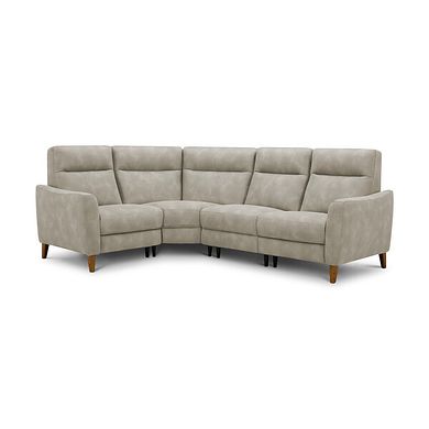 Dylan Right Hand Corner Sofa in Oxford Beige Fabric