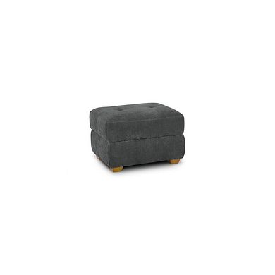 Dylan Storage Footstool in Darwin Charcoal Fabric