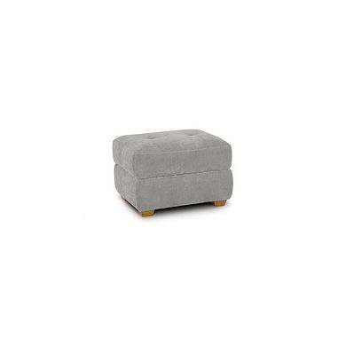 Dylan Storage Footstool in Darwin Silver Fabric
