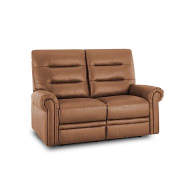 Eastbourne 2 Seater Sofa in Ranch Brown Fabric