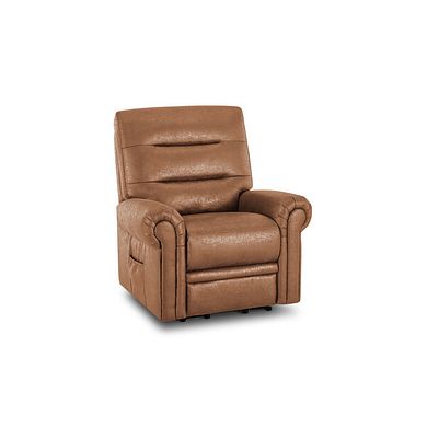 Eastbourne Riser Recliner Armchair - Ranch Brown Fabric