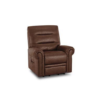 Eastbourne Riser Recliner Armchair - Ranch Dark Brown Fabric