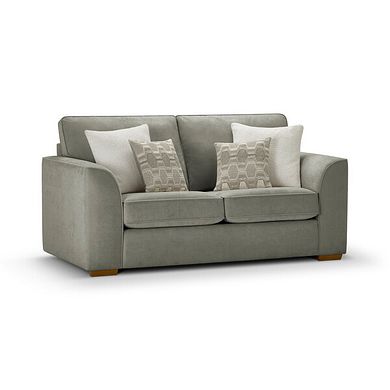 Eastley 2 Seater Sofa in Limoge Green Fabric with Beige Scatters