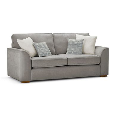 Eastley 3 Seater Sofa in Limoge Fog Fabric with Silver Scatters