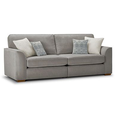 Eastley 4 Seater Sofa in Limoge Fog Fabric with Silver Scatters