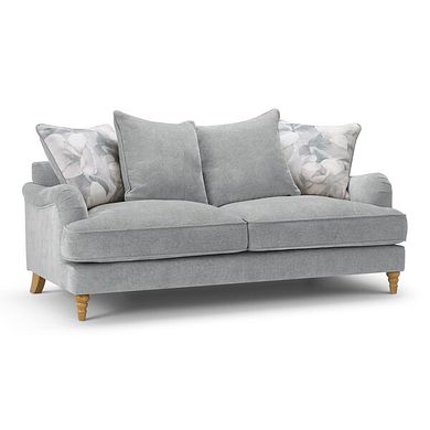 Eloise 3 Seater Pillow Back Sofa in Marlan Casper Fabric