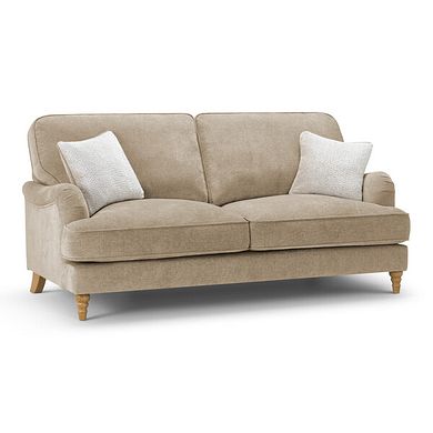 Eloise 3 Seater Sofa in Marlan Caramel Fabric