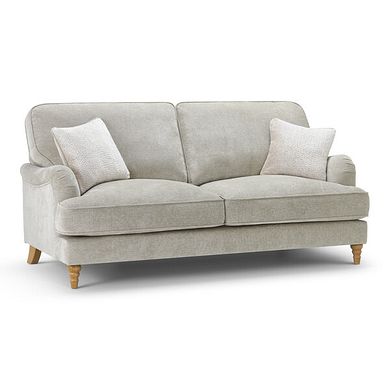 Eloise 3 Seater Sofa in Marlan Natural Fabric