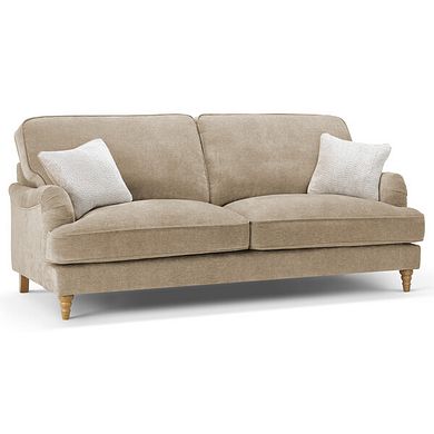 Eloise 4 Seater Sofa in Marlan Caramel Fabric