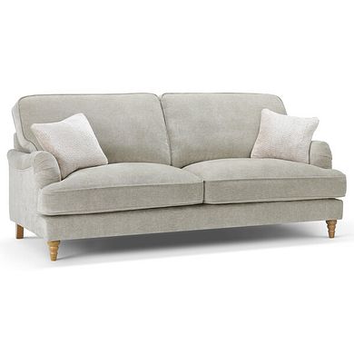 Eloise 4 Seater Sofa in Marlan Natural Fabric