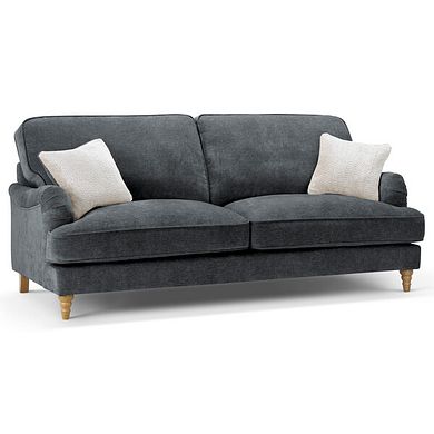 Eloise 4 Seater Sofa in Marlan Nero Fabric