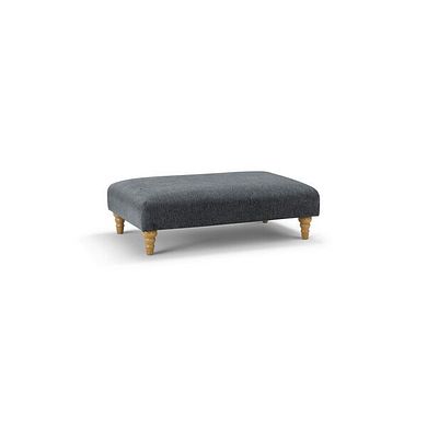 Eloise Footstool in Marlan Nero Fabric