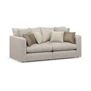 Elston 2 Seater Modular Sofa in Penny Dove Fabric - Group 8