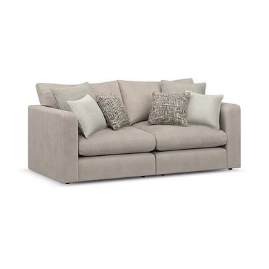 Elston 2 Seater Modular Sofa in Penny Mid Grey Fabric - Group 8