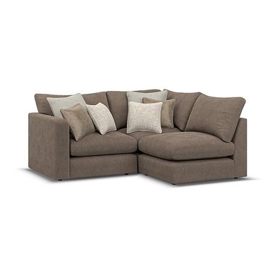 Elston 3 Seat Left Hand Modular Corner Sofa in Penny Burrow Fabric - Group 6