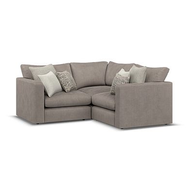 Elston 3 Seat Modular Corner Sofa in Penny Clay Fabric - Group 1