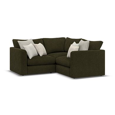 Elston 3 Seat Modular Corner Sofa in Penny Forest Fabric - Group 1