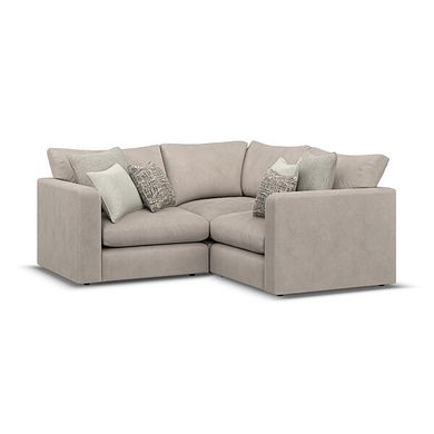 Elston 3 Seat Modular Corner Sofa in Penny Mid Grey Fabric - Group 1