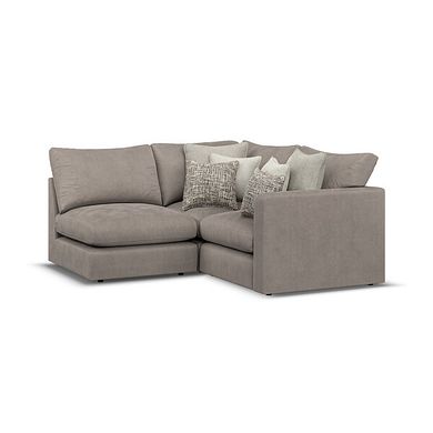 Elston 3 Seat Right Hand Modular Corner Sofa in Penny Clay Fabric - Group 7