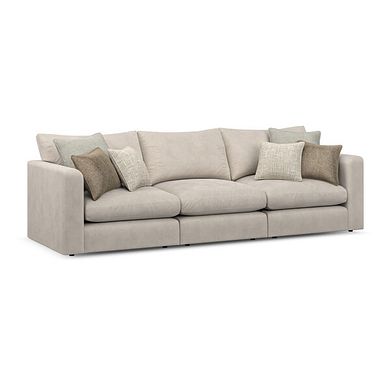 Elston 3 Seater Modular Sofa in Penny Dove Fabric - Group 9