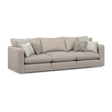 Elston 3 Seater Modular Sofa in Penny Mid Grey Fabric - Group 9