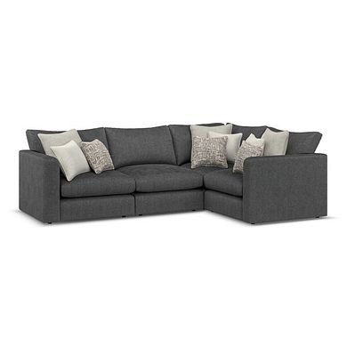 Elston 4 Seat Modular Left Hand Corner Sofa in Penny Whisp Fabric - Group 2