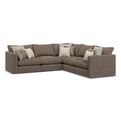 Elston 5 Seat Modular Corner Sofa in Penny Burrow Fabric - Group 3