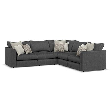 Elston 5 Seat Modular Corner Sofa in Penny Whisp Fabric - Group 3
