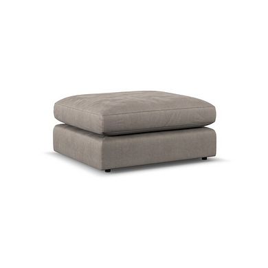 Elston Footstool in Penny Clay Fabric